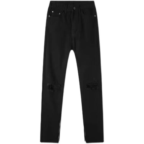 Men Jeans Retro Tattered Jeans Jeans Trousers