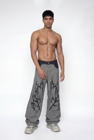 Rust Dream Lightning Wide Leg Jeans