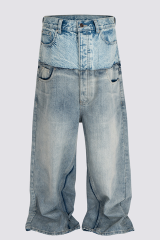 Street Hostility Deconstruct Baggy Jeans