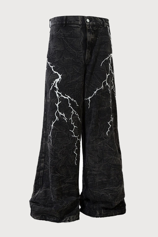 Urban Outlaw Embroidery Straight Jeans