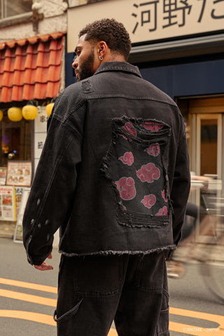 5133 - Naruto Distressed Denim Jackets