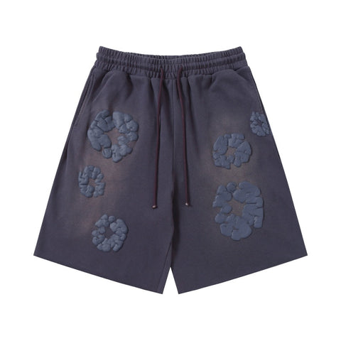 Denim Tears Shorts Premium-quality puff print casual streetwear style Gradient color