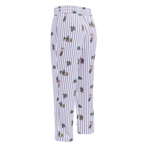 Barney Dinosaurs Wide Leg Striped Pants