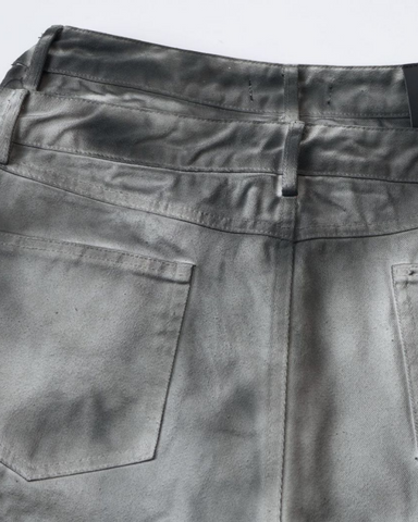Vintage American Wash Spiked Denim Shorts