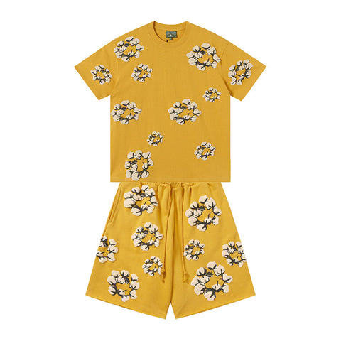 Denim Tears T shirt & Shorts 2 Piece Set