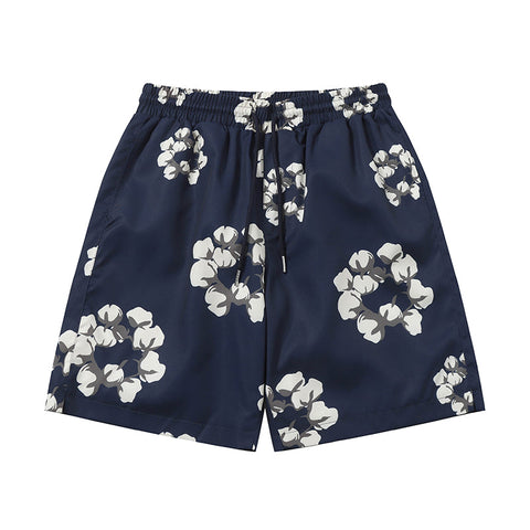 Denim Tears Shorts Yellow flower woven