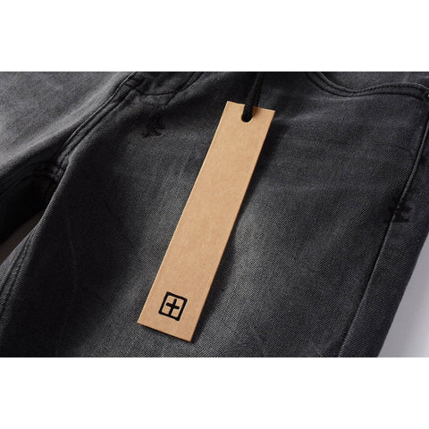 KSUBI Jeans Slim Fit Casual Ripped Jeans