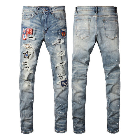 Men Trendy Jeans High-street trendy apparel