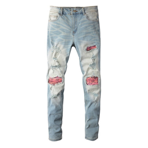 Men Trendy Jeans High-street trendy apparel