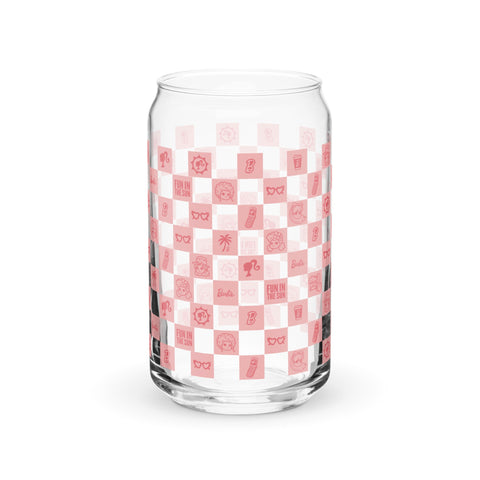 Barbie Checkerboard Icons Cutie Clear Glass