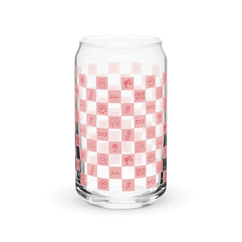 Barbie Checkerboard Icons Cutie Clear Glass