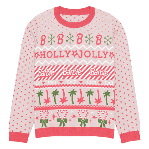 Barbie Holly Jolly Pink Ugly Sweater