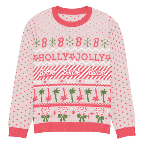 Barbie Holly Jolly Pink Ugly Sweater