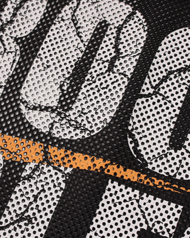 Retro Mesh Graphic Letter Sport Tee