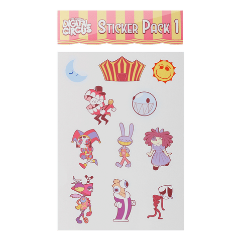 Digital Circus Sticker Pack 1