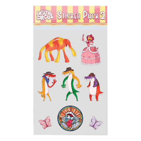 Digital Circus Sticker Pack 2