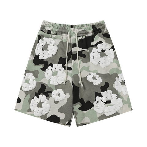 Denim Tears Shorts floral cotton Camouflage