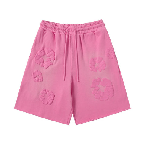 Denim Tears Shorts Premium-quality puff print casual streetwear style Gradient color