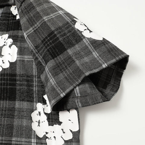 Denim Tears Shirt Kapok Plaid Short Sleeve Shirt