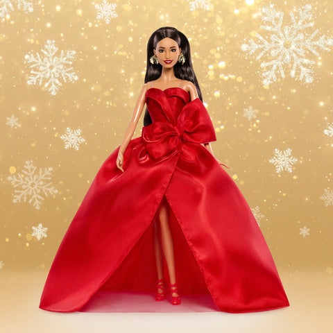 Barbie Signature 2026 Holiday Barbie Doll with Brown Hair