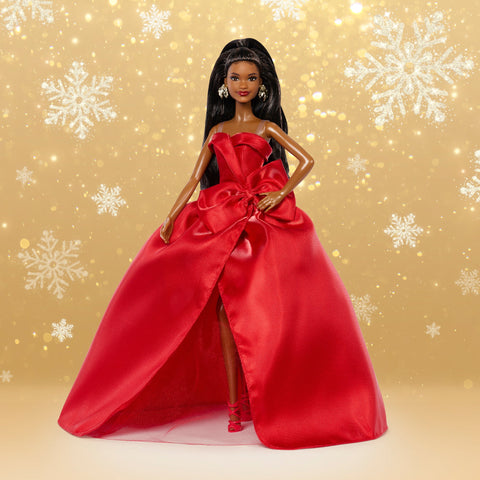 Barbie Signature 2026 Holiday Barbie Doll with Black Hair