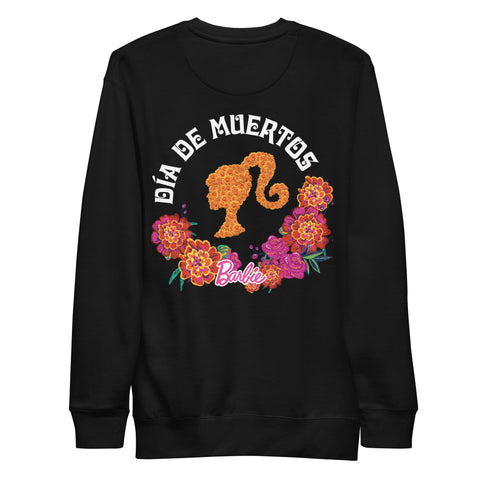 Barbie Día de Muertos Floral Black Sweatshirt