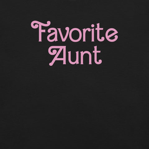 Barbie Favorite Aunt Black T-Shirt