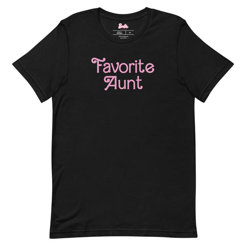 Barbie Favorite Aunt Black T-Shirt