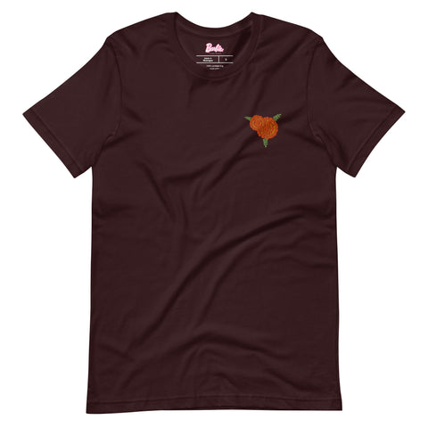 Barbie Día de Muertos Ken Embroidered Oxblood T-Shirt